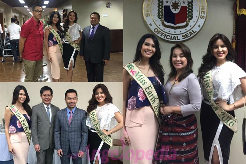 Katherine Espin and Angelia Ong visit Senate of the Philippines
